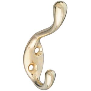 national hardware n248-229 v166 heavy duty coat and hat hook in brass