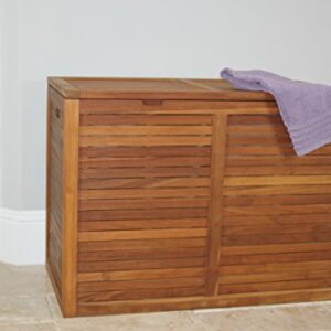 AquaTeak The Original Nila Double Teak Laundry or Storage Hamper