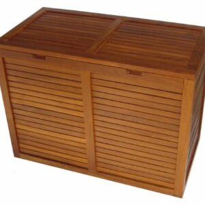 AquaTeak The Original Nila Double Teak Laundry or Storage Hamper