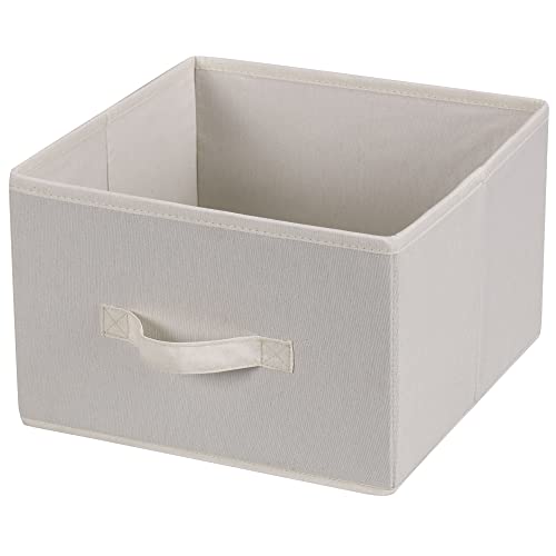 Household Essentials 311306 Set of 2 Drawers for Hanging Shelf Closet Organizers | Natural Canvas Fabric Bin with Handle