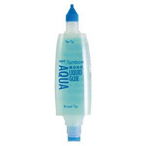 Tombow MONO Aqua Liquid Glue, Permanent Bond, 50 ml, Clear, Carded (62181)