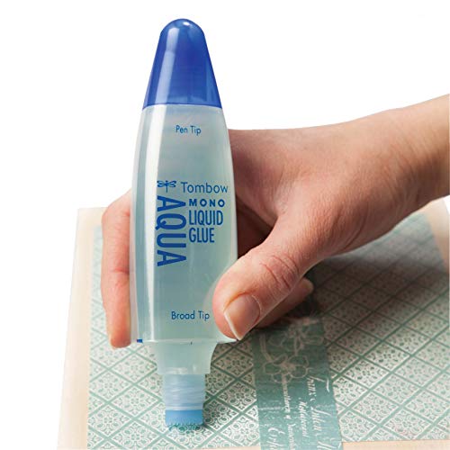 Tombow MONO Aqua Liquid Glue, Permanent Bond, 50 ml, Clear, Carded (62181)