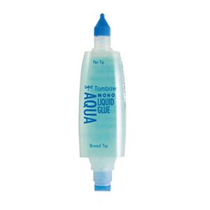 Tombow MONO Aqua Liquid Glue, Permanent Bond, 50 ml, Clear, Carded (62181)