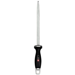 zwilling accessories sharpening steel, 10-inch, black/stainless steel