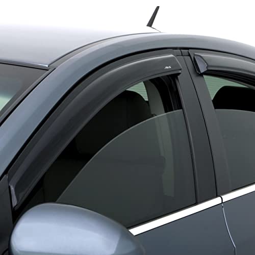 Auto Ventshade [AVS] Ventvisor / Rain Guards | Outside Mount, Smoke Color, 4 pc | 94194 | Fits 2010 - 2018 Ford Taurus