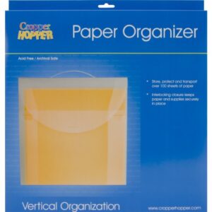 advantus cropper hopper paper organizer, frost, 12-inch by 12-inch