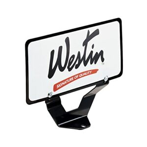 westin 32-0055 license plate relocator for bull bar, black