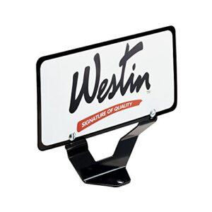 Westin 32-0055 License Plate Relocator for Bull Bar, Black