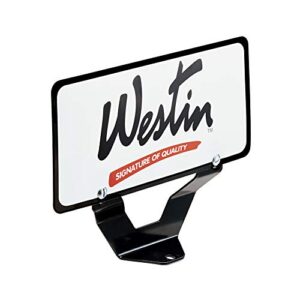 Westin 32-0055 License Plate Relocator for Bull Bar, Black
