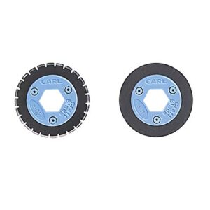 carl 15051 bidex perforating/scoring blade set for personal/professional rotary trimmers, blue