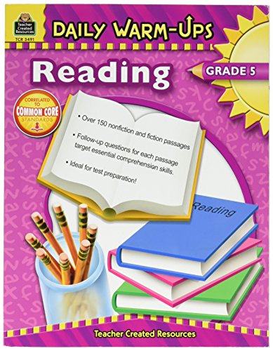 Teacher Created Resources Daily Warm-Ups: Reading Book, Grade 5