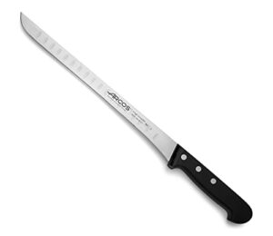 arcos series universal – slicing knife ham knife – blade nitrum stainless steel 9″ with granton edge – handle polyoxymethylene (pom) black color,281801