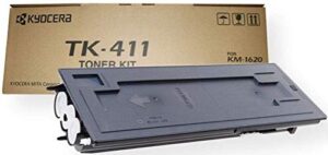 kyocera tk-411 370am011 km-1620 km-1635 km-1650 km-2020 km-2050 toner cartridge (black) in retail packaging