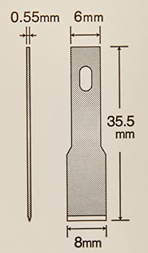 OLFA 8mm Chisel Art Knife Blade Set, 5 Blades (KB4-F/5) - Precision Hobby Craft Knife Replacement Chisel Blade Kit for Plastic, Wood, Film, Fits Most 8mm Art Knives