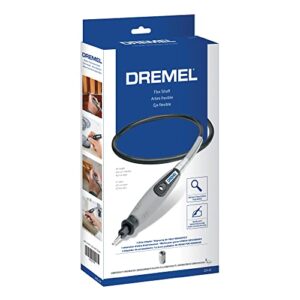 Dremel Flex Shaft Rotary Tool Attachment with Comfort Grip and 36” Long Cable - Engraver, Polisher, and Mini Sander- Ideal for Detail Metal Engraving, Wood Carving, and Jewelry Polishing , 225-02 , Grey