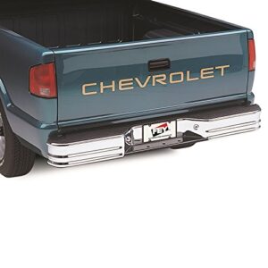 Fey 21002 SureStep Universal Chrome Replacement Rear Bumper (Requires Fey vehicle specific mounting kit sold separately)