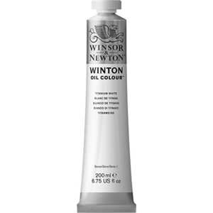 winsor & newton winton oil color, 200ml (6.75-oz), titanium white