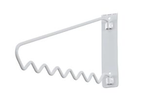 closetmaid hanging bar valet rod for wall or door mount installation, hardware included, folding design, durable steel, white, 11.75