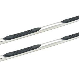 Westin 23-1680 E-Series 3 Nerf Step Bars fits 1999-2014 Silverado Sierra 1500 1999-2004 2500LD 2001-2014 2500 3500 Ext. Cab Polished SS 1 Pair