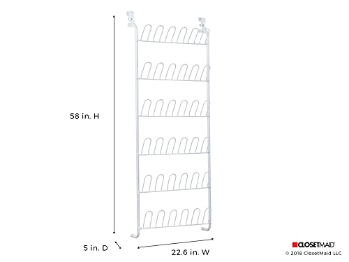 ClosetMaid 8040 18-Pair Over-the-Door Shoe Rack