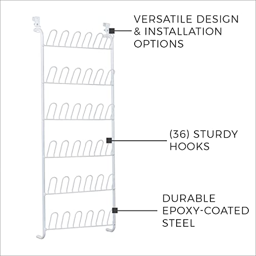 ClosetMaid 8040 18-Pair Over-the-Door Shoe Rack