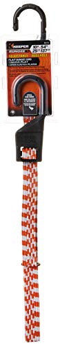 Keeper 06119 Adjustable Flat Bungee Cord, Multicolor