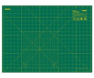 olfa 18″ x 24″ self healing rotary cutting mat (rm-sg) – double sided 18×24 inch cutting mat with grid for quilting, sewing, fabric, & crafts, designed for use with rotary cutters (green)