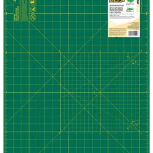 OLFA 18" x 24" Self Healing Rotary Cutting Mat (RM-SG) - Double Sided 18x24 Inch Cutting Mat with Grid for Quilting, Sewing, Fabric, & Crafts, Designed for Use with Rotary Cutters (Green)