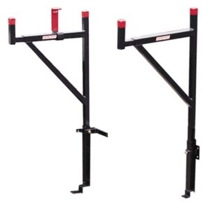 Weather Guard Truck Ladder Rack, Steel, 23 x3x57, Blk/Red