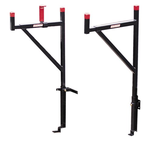 Weather Guard Truck Ladder Rack, Steel, 23 x3x57, Blk/Red