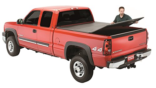 Lund Genesis Tri-Fold Soft Folding Truck Bed Tonneau Cover | 95080 | Fits 2004 - 2012 Chevy/GMC Colorado/Canyon 5' 1" Bed (61.1")