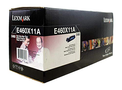 Lexmark E460X11A E460 Toner Cartridge (Black) in Retail Packaging