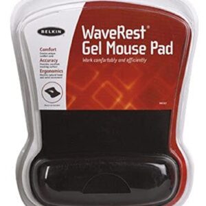 Belkin WaveRest Gel Mouse Pad, Black (F8E262-BLK), 1 Pack