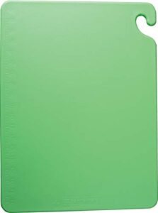 san jamar – cb182412gn cb182412 cut-n-carry co-polymer cutting board, 24″ length x 18″ width x 1/2″ thick, green