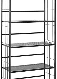 ORE International R597-5 Five Tier Metal Book Rack,Black