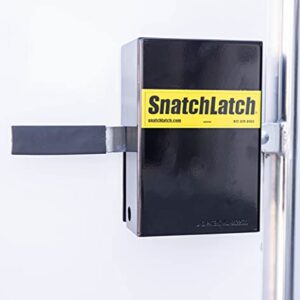 SnatchLatch — Door Lock for Heavy Duty Trailer — Anti Theft Device — for use with CAM BAR Style Latch ONLY — Utility Trailers, Locks for Trailers