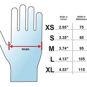 Adenna PHM912 Phantom 6 mil Latex Powder Free Exam Gloves (Black, Small) Box of 100