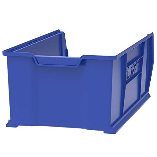 Akro-Mils 30293 Super-Size AkroBin Heavy Duty Stackable Storage Bin Plastic Container, (30-Inch L x 16-Inch W x 11-Inch H), Blue, (1-Pack)