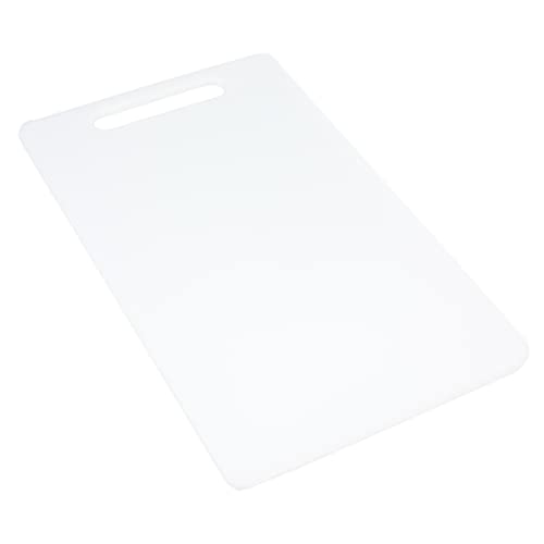 Chef Craft Basic Solid Plastic Cutting Board, 17.5 x 11 inch, White