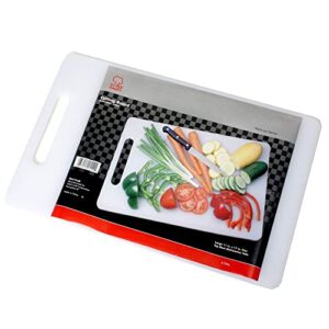 Chef Craft Basic Solid Plastic Cutting Board, 17.5 x 11 inch, White
