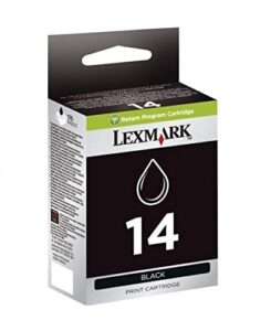 lexmark no 14 black return prog print cartridge