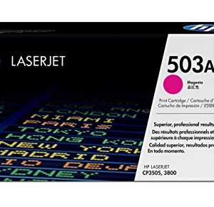 Original HP 503A Magenta Toner Cartridge | Works with HP Color LaserJet 3800, CP3505 Series | Q7583A