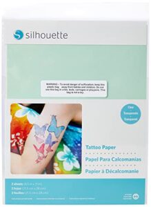 silhouette america, inc temporary tattoo paper, 8.5×11 inches, basic
