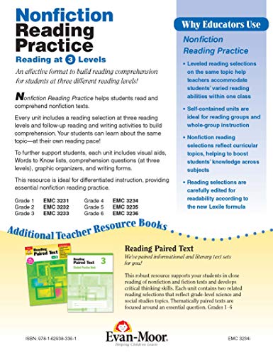 Evan-Moor Non-Fiction Reading Practice, Grade 4