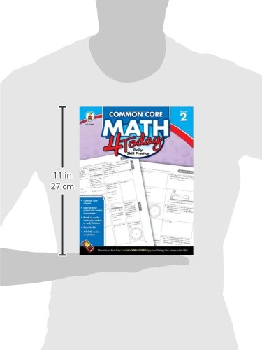 Carson Dellosa Common Core 4 Today Workbook, Math, Grade 2, 96 Pages (CDP104591)