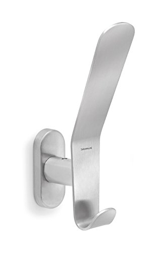 Blomus Justo Stainless Steel Wall Mount Hook Coat Hat Closet Entry Office Home Decor, Other, Multicolor