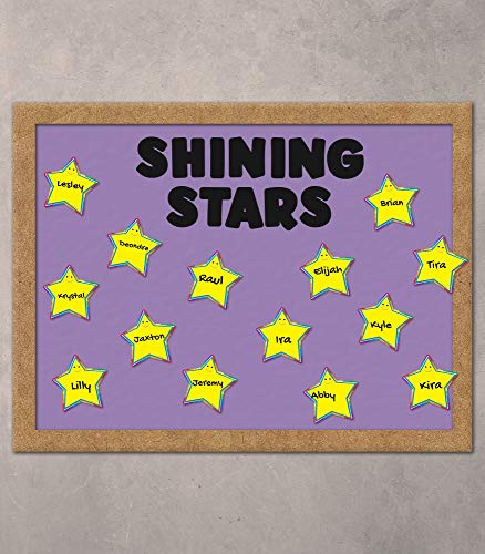 Carson Dellosa Star Cutouts, 36 Star Cutouts for Bulletin Board and Classroom Décor, Elementary Classroom Decor, Clasroom Cutouts, Star Cut-Outs, Cutouts for Classroom Bulletin Board Decorations