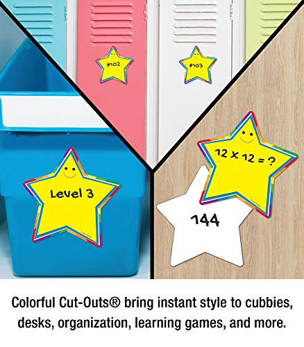 Carson Dellosa Star Cutouts, 36 Star Cutouts for Bulletin Board and Classroom Décor, Elementary Classroom Decor, Clasroom Cutouts, Star Cut-Outs, Cutouts for Classroom Bulletin Board Decorations