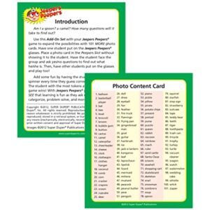 Super Duper Publications | Jeepers Peepers® Glasses Game Add-On Cards | Educational Learning Resource for Children