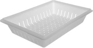 carlisle polyethylene white colander food storage box, 26 x 18 inch – 1 each.